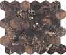Copper Slab Black Mosaic Hexagone - 2