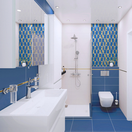 Плитка для ванной Concept GT Blue mix 2