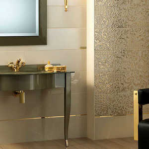 Плитка для ванной Versace Gold