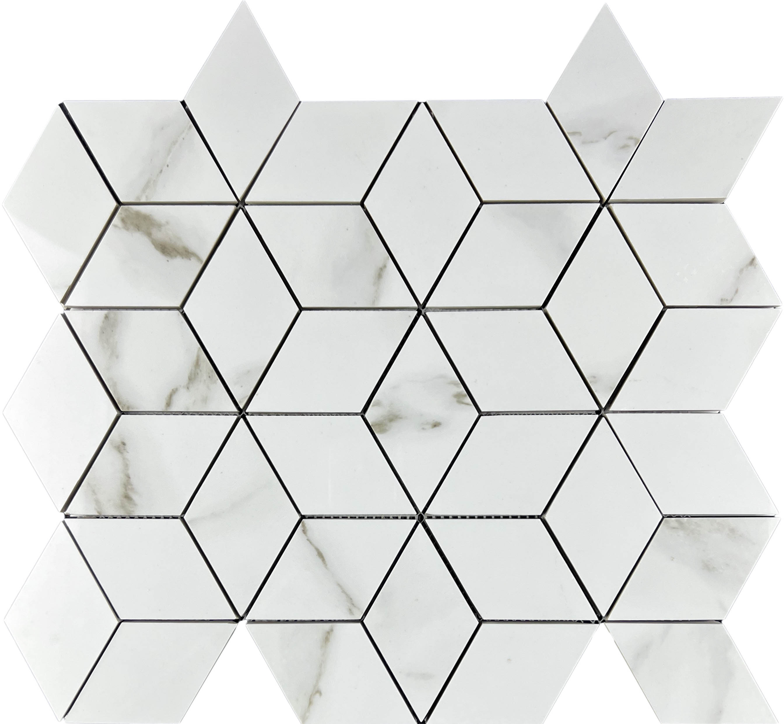 Декор Statuario Eva Mosaic 3d Diamond - фото 5