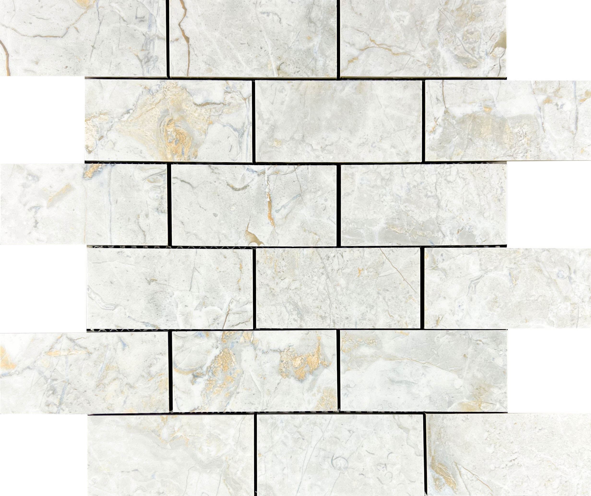 Декор Lumix White Mosaic Brick Bone - фото 6