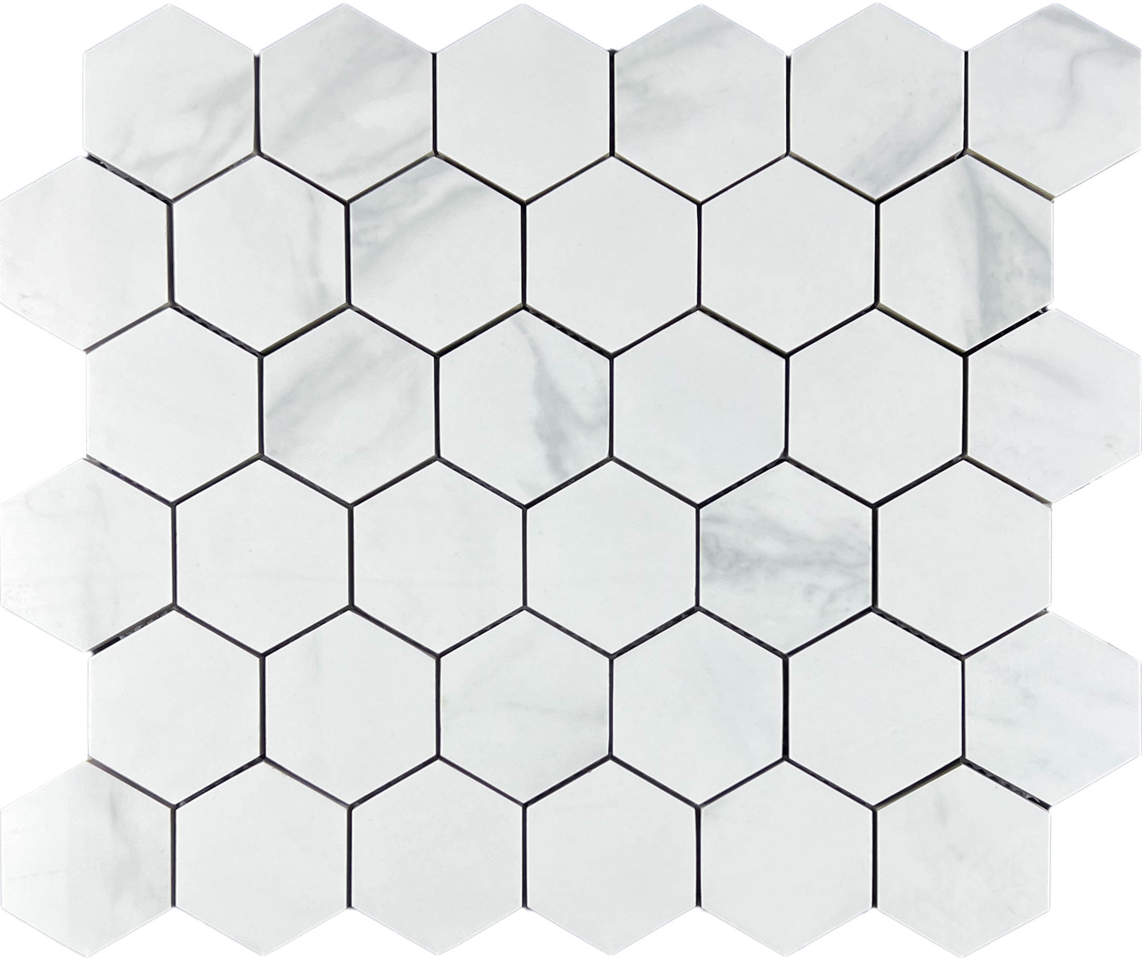 Декор Mosaic Mosaic Сатурио Гласиер Hexagone Чип 4.8x4.8 - фото 3