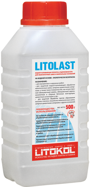  Средства для очистки и защиты поверхности LITOLAST Белый 0.5кг