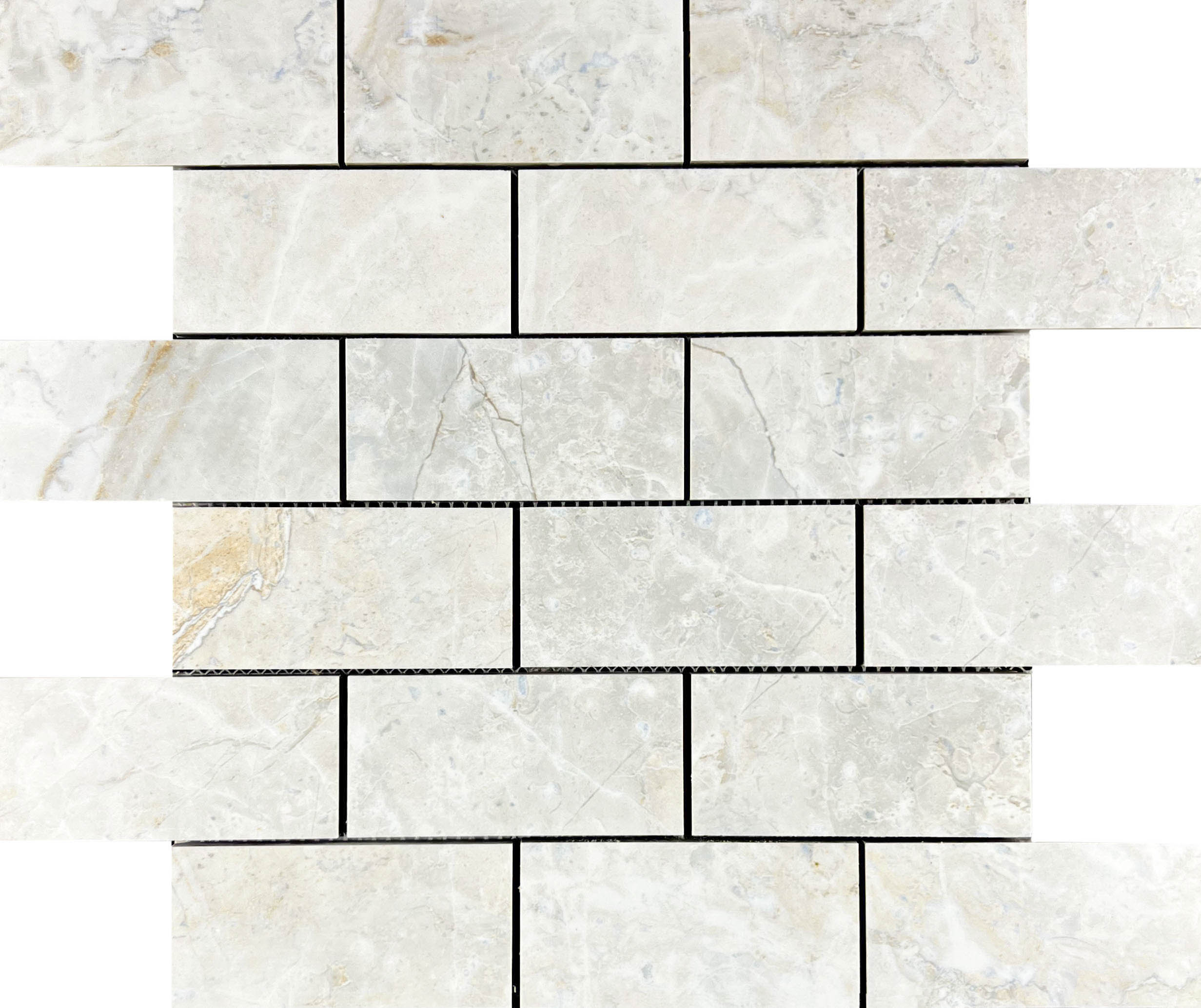 Декор Lumix White Mosaic Brick Bone - фото 5
