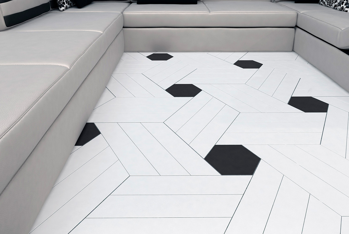114035 Напольный Floor Tiles Triangle Ice White Matt - фото 10