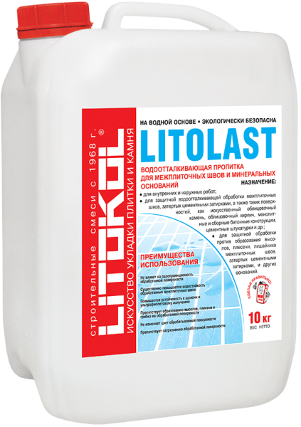  Средства для очистки и защиты поверхности LITOLAST Белый 10кг