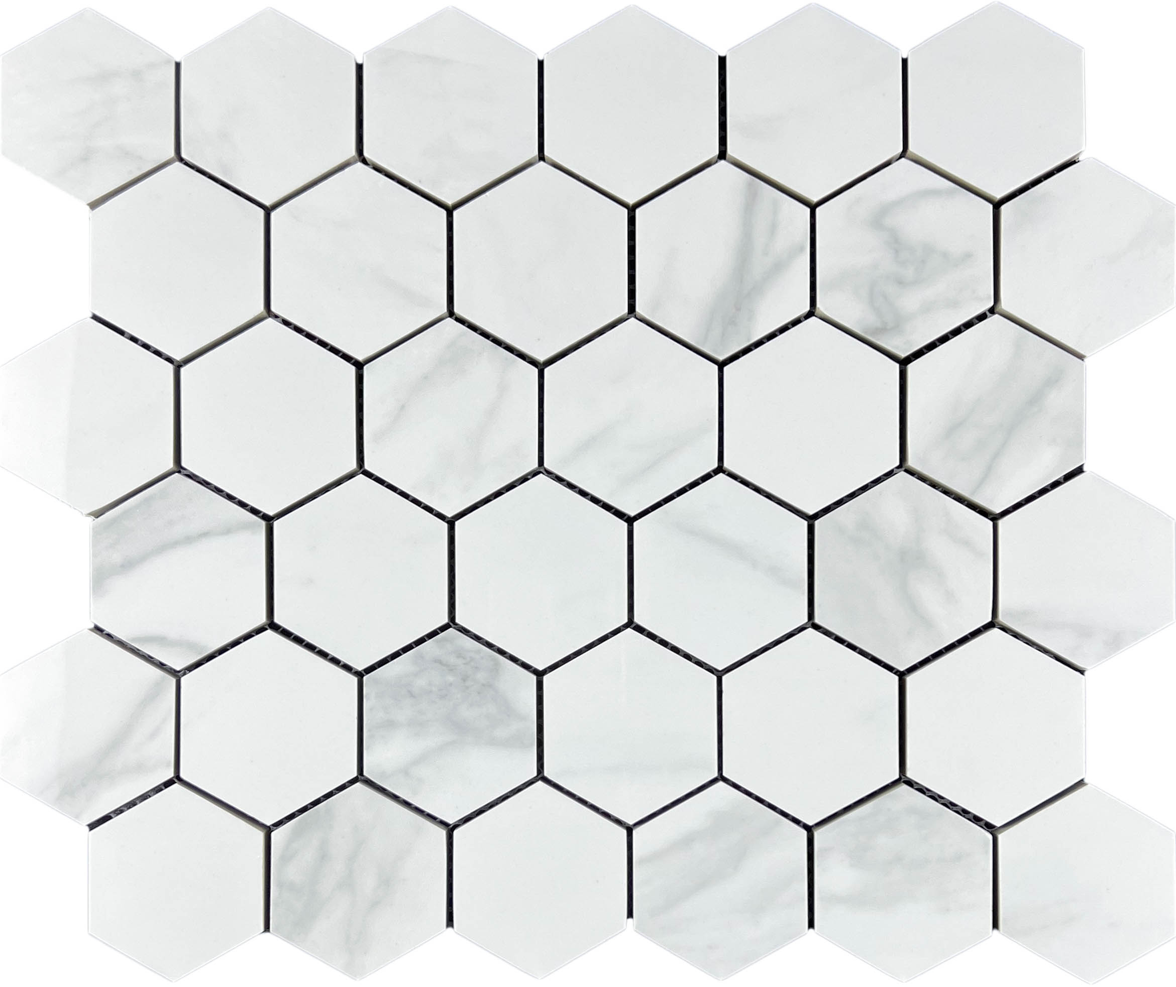 Декор Mosaic Mosaic Сатурио Гласиер Hexagone Чип 4.8x4.8