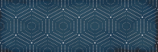 1664-0180 Декор Парижанка Геометрия синий