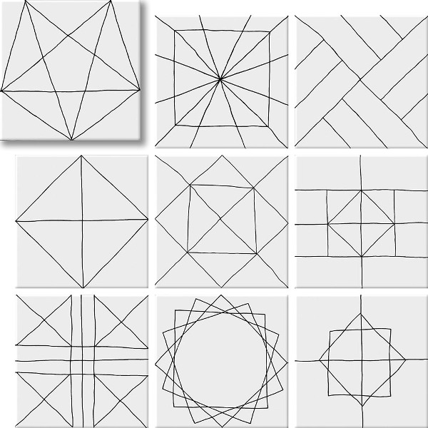 Напольный Geomix Pawn (40 видов рисунка) 22.3x22.3