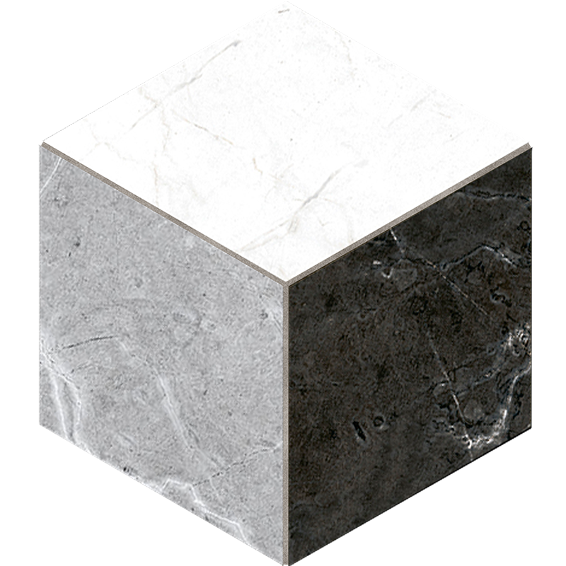 Mosaic/VS01_NS/VS03_NS/25x29/Cube Декор Vision VS01-VS02-VS03 White Cube неполированная  25x29
