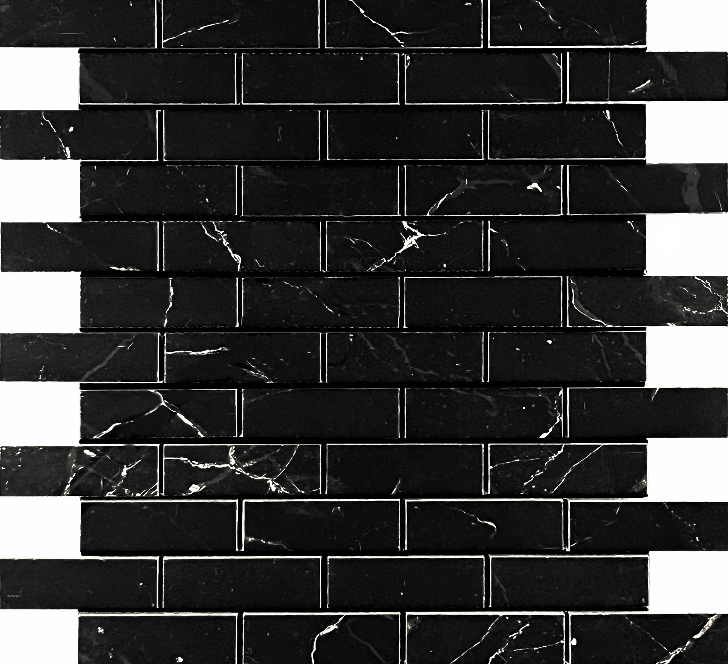 Декор Mosaic Mosaic Nero Brick Bone - фото 6