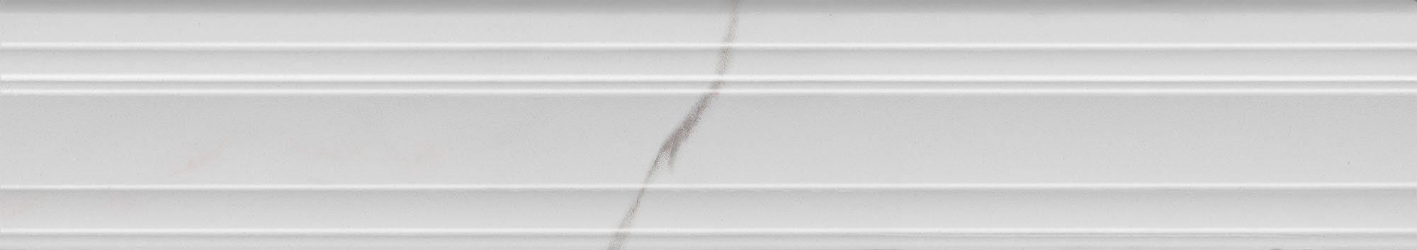 BLF024R Бордюр Монте Тиберио Багет белый глянцевый обрезной 40x7.3x2.7 - фото 3