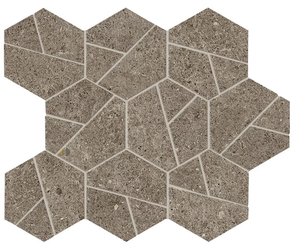 A7CX Напольная Boost Stone Taupe Mosaico Hex 25x28.5