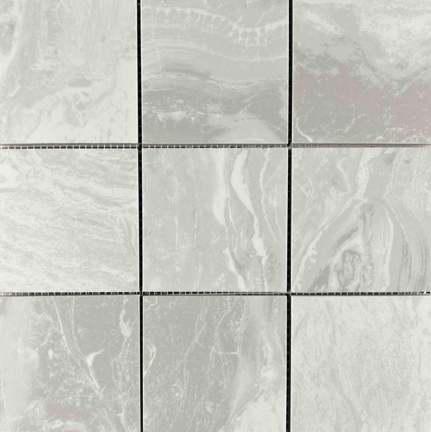 Декор Ониче Mosaic Белая Чип 9.5x9.5 - фото 4