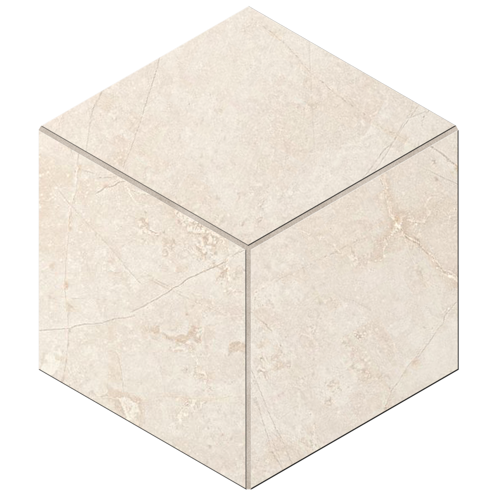 Mosaic/MA02_NS/29x25x10/Cube Декор Marmulla MA02 Light Beige Cube Неполированная