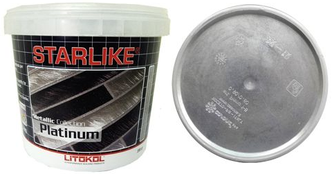  Декоративные добавки для затирок PLATINUM Добавка платинового цвета для STARLIKE 200 г