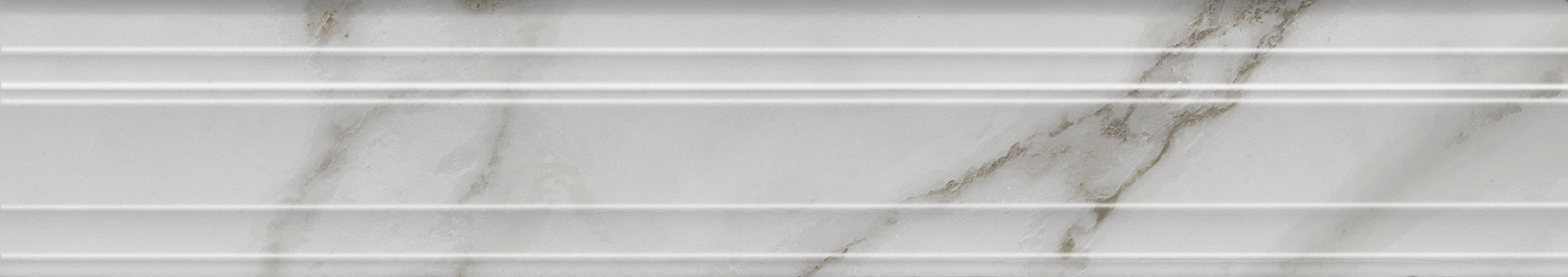 BLF025R Бордюр Монте Тиберио Багет бежевый светлый глянцевый обрезной 40x7.3x2.7 - фото 3