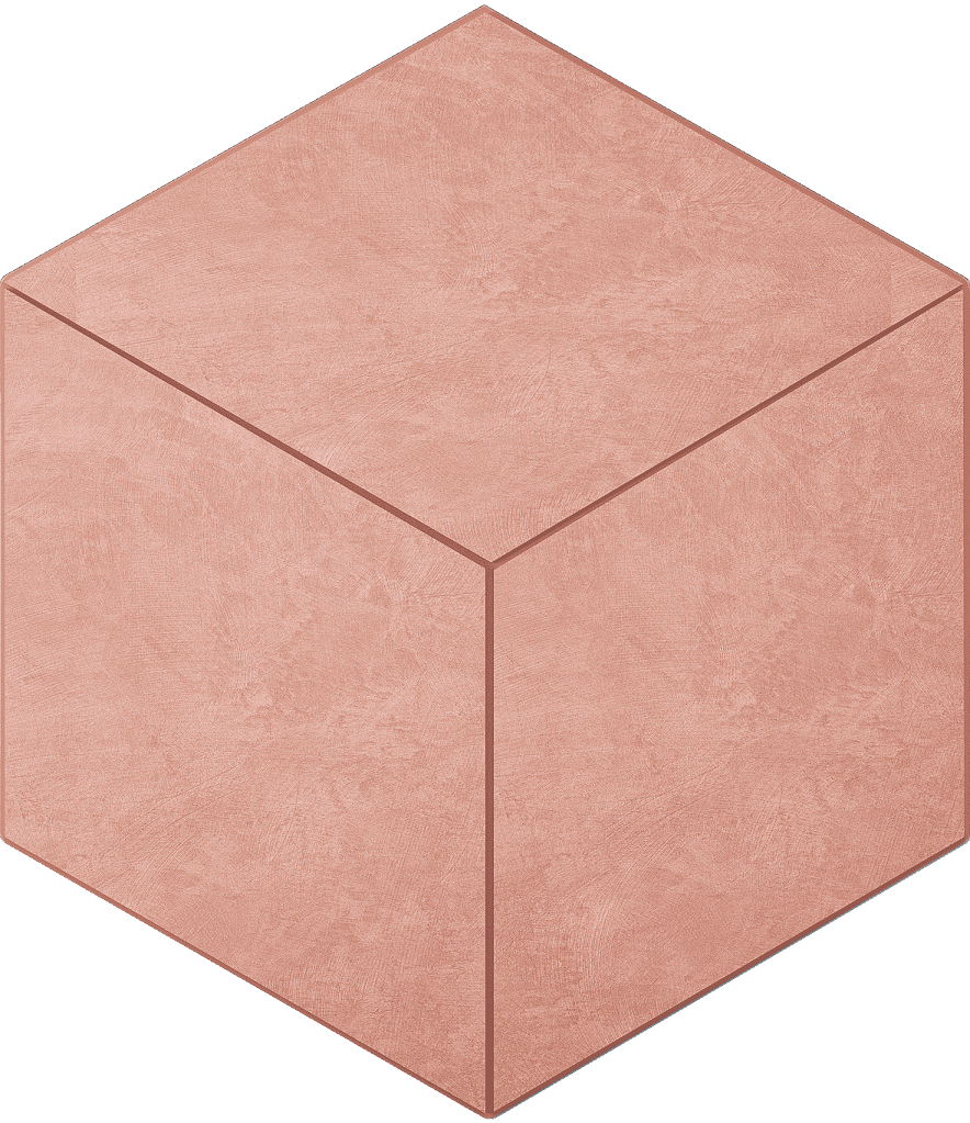 Mosaic/SR05_NS/29x25x10/Cube Декор Spectrum SR05 Salmon Cube 29x25 Неполированная