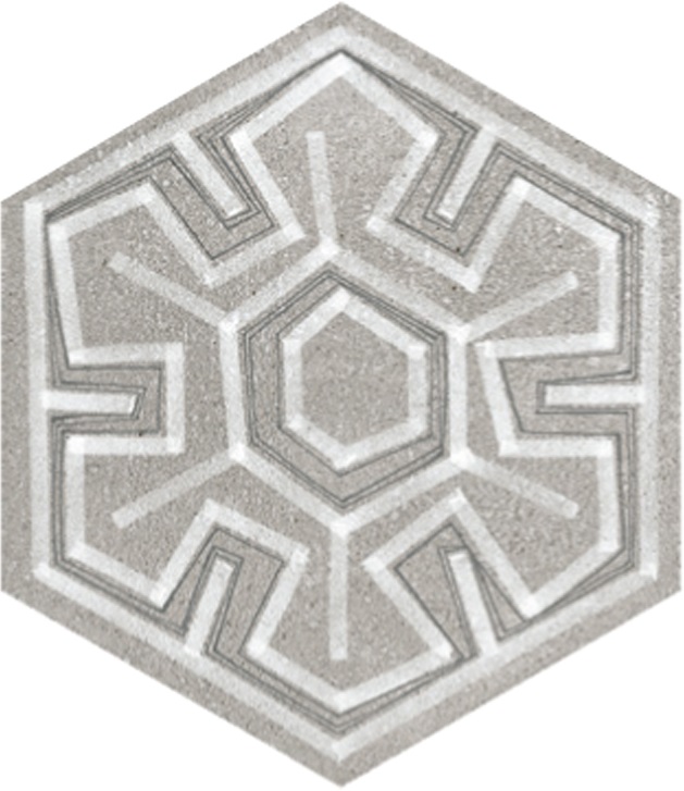 Декор Rift Hexagono Igneus Cemento 23x266 - фото 3