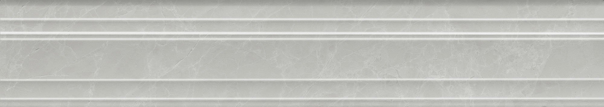 BLF023R Бордюр Монте Тиберио Багет серый глянцевый обрезной 40x7.3x2.7