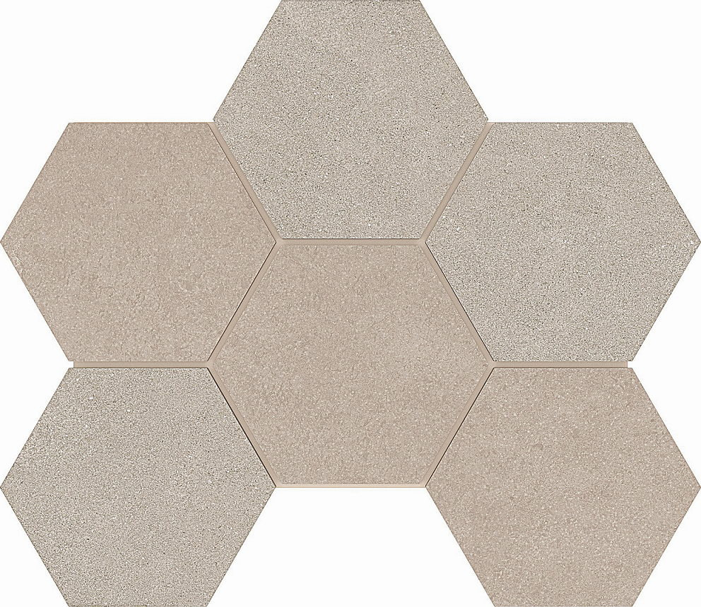 Mosaic/LN01_NS/TE02_NS/25x28,5/Hexagon Декор Terra LN01 TE01 Hexagon 25x28.5 непол