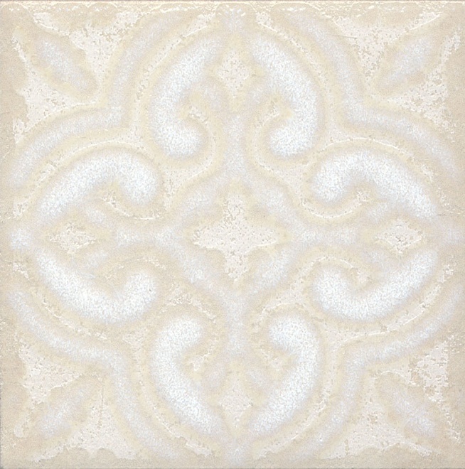 STG/B408/1266 Декоративная вставка Амальфи Амальфи орнамент белый 408