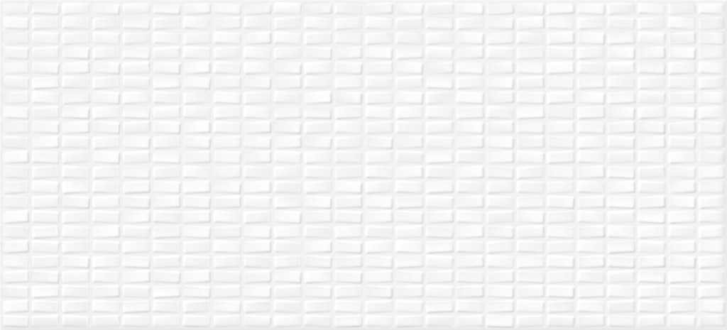 PDG053D Настенная Pudra Мозаика рельеф белый 20x44