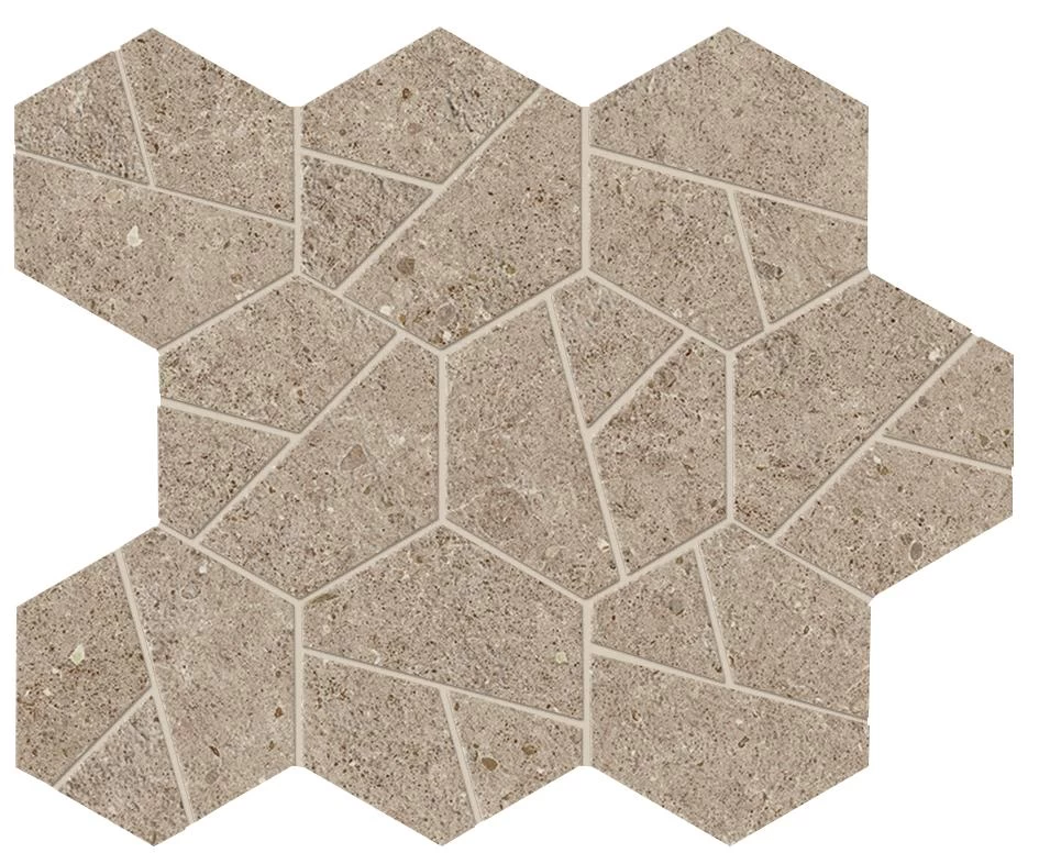 A7CW Напольная Boost Stone Clay Mosaico Hex 25x28.5