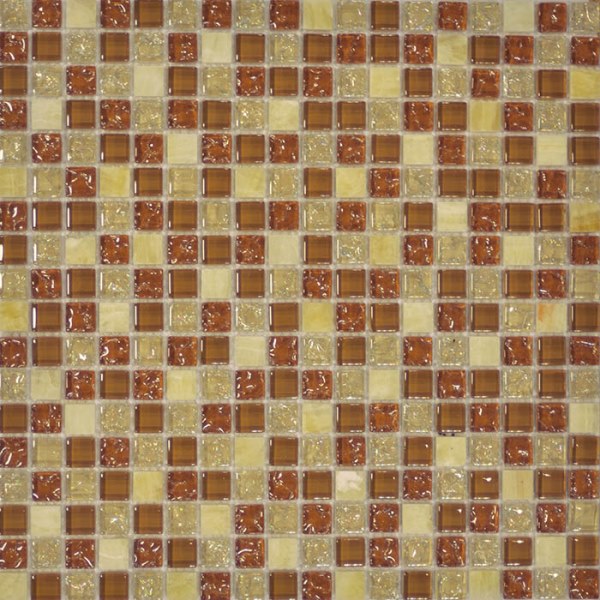 Настенная Мозаика камень+стекло QSG-054-15-8