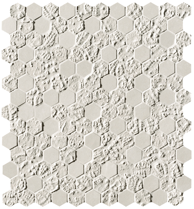 fOYW Настенная Bloom White Print Esagono Mosaico 29.5x32.5