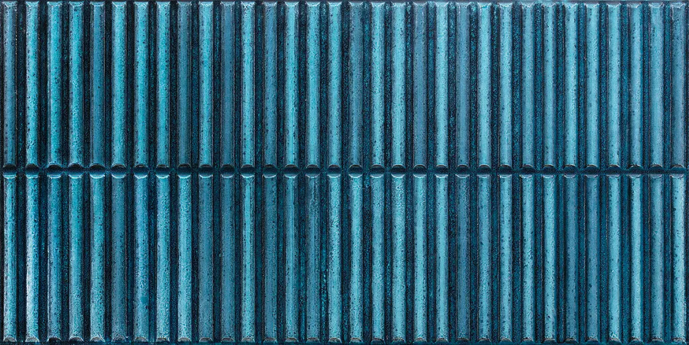05232 Настенная Homey Stripes Blue Glossy Ret 30x60