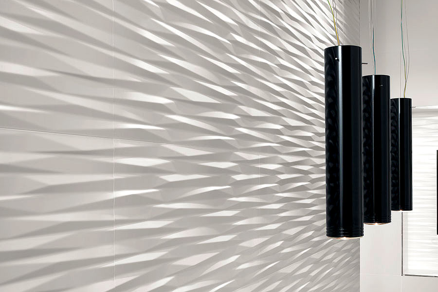 8DWG Настенная 3D Wall Wave White Glossy - фото 10