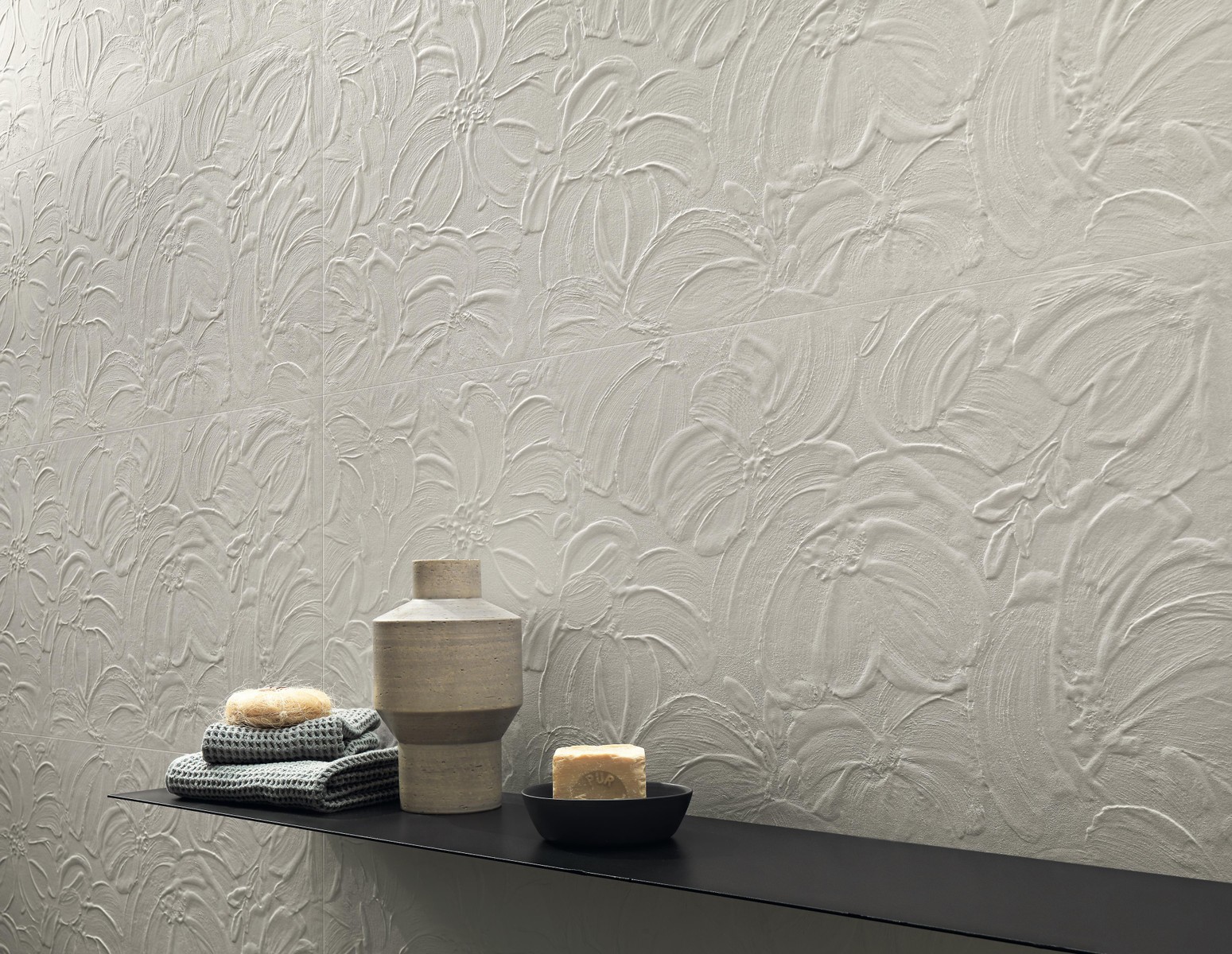 AHQT Настенная 3D Wall Plaster Plain White 50x120 - фото 10