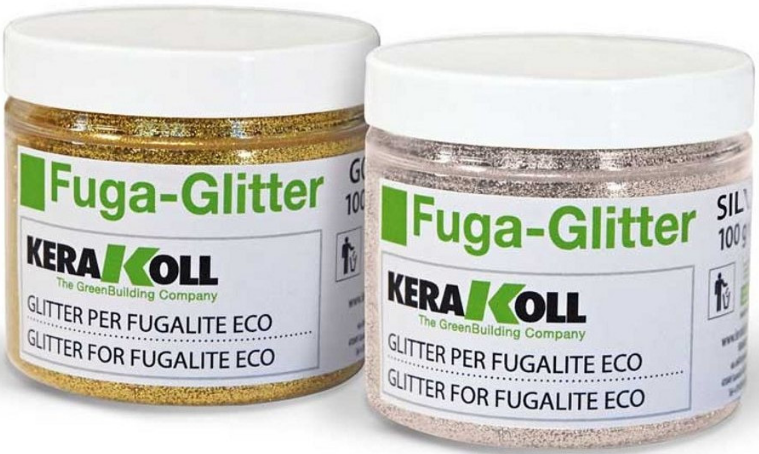 Декоративные добавки для затирок FUGA-GLITTER Добавка в затирку Fuga-Glitter Silver - фото 2