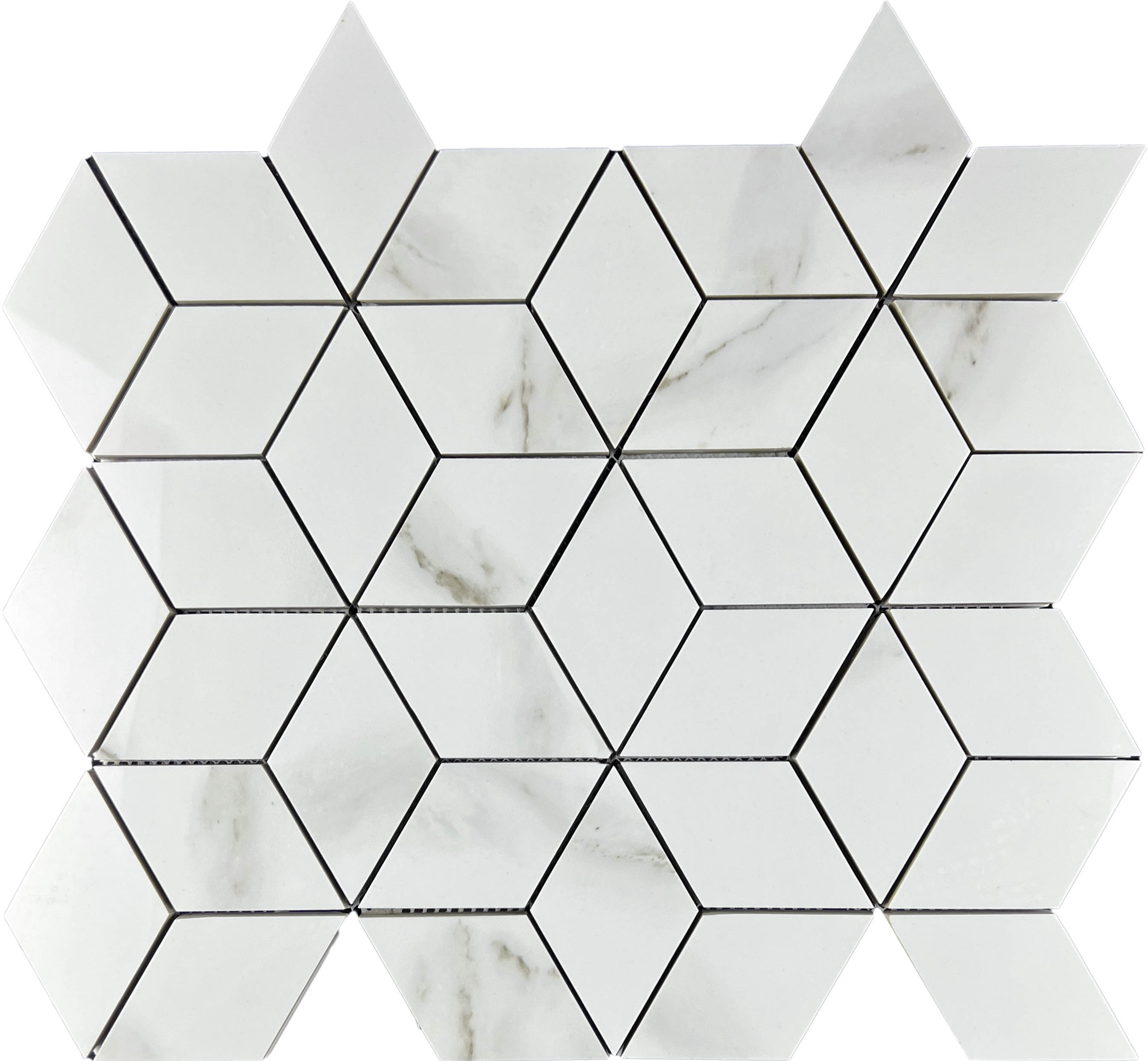 Декор Statuario Eva Mosaic 3d Diamond - фото 3