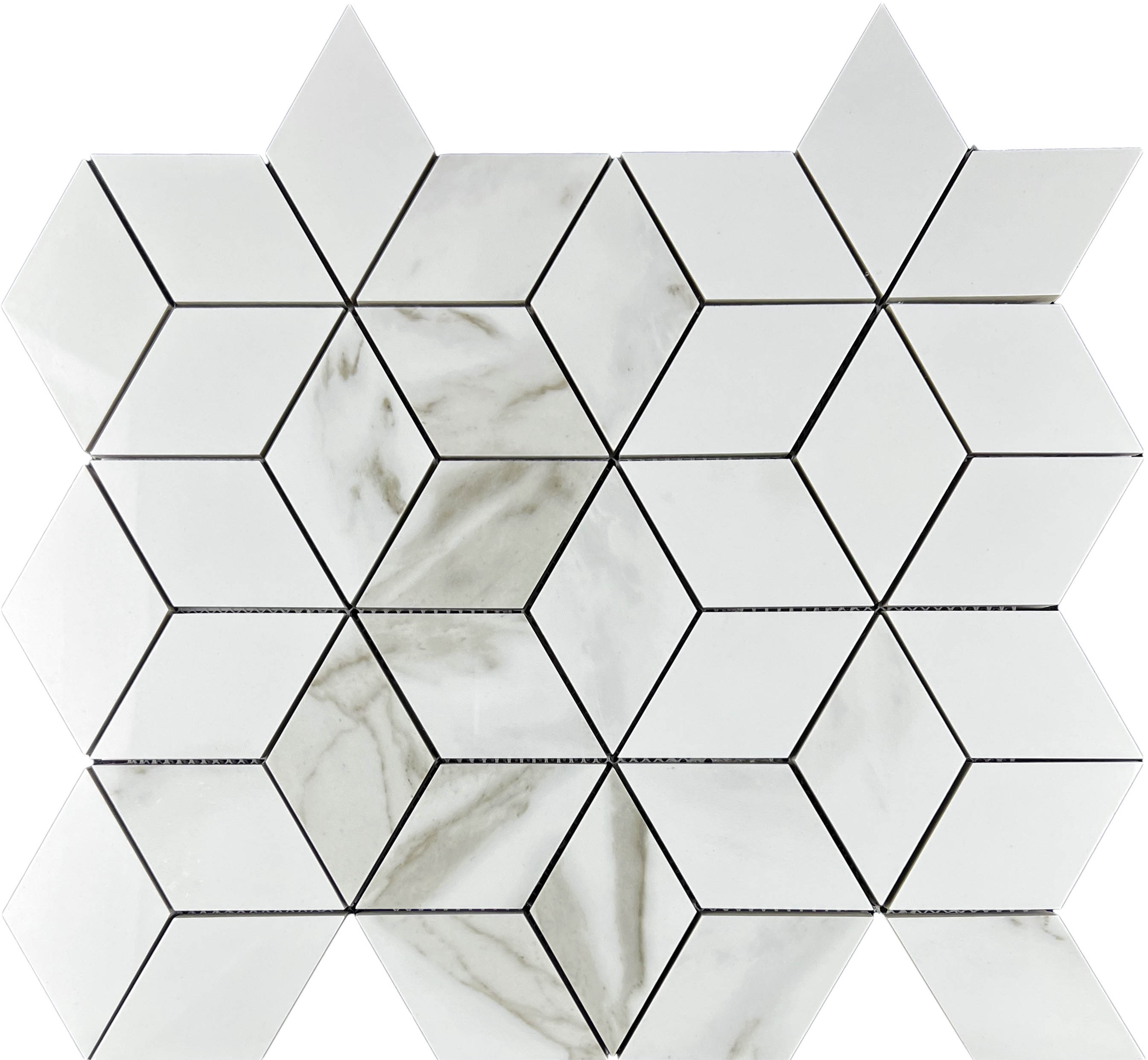 Декор Statuario Eva Mosaic 3d Diamond - фото 2