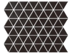 Reno Black matt 6*39*45 252*291 Напольная Керамическая мозаика Reno Black matt