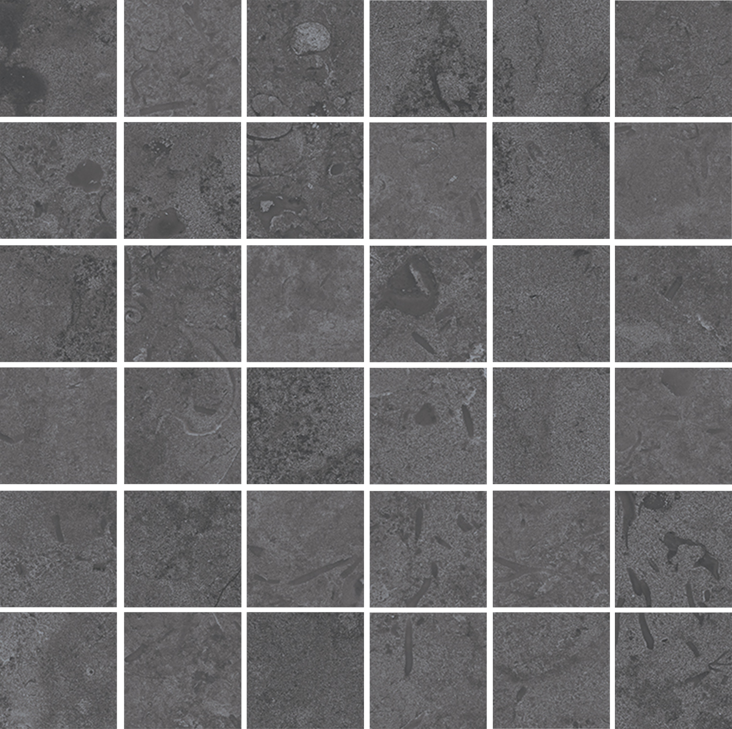DD205120/MM Декор Про Лаймстоун Серый темный матовый мозаичный 9мм - фото 5
