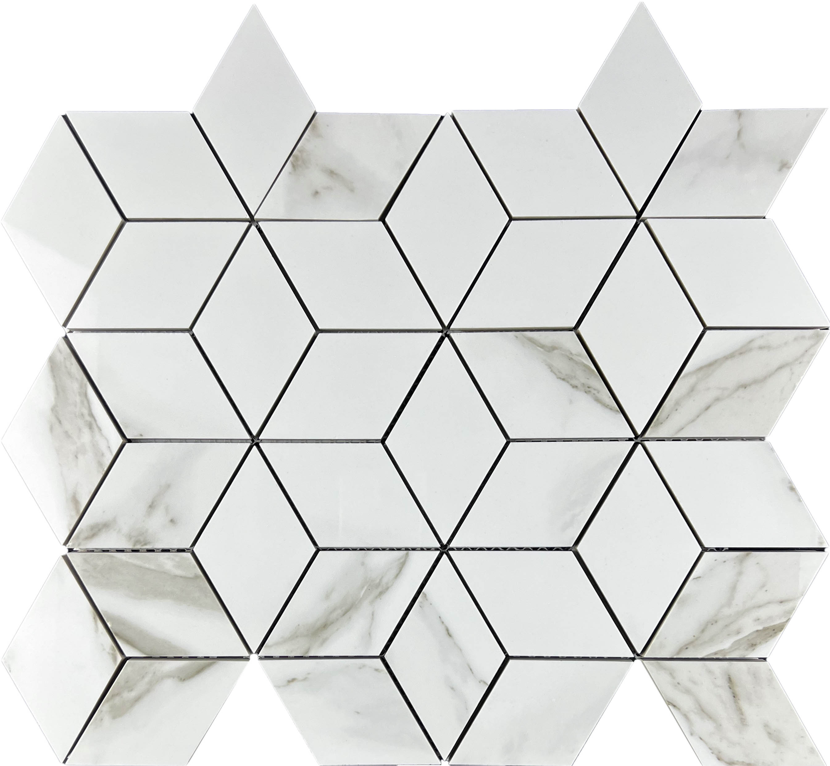 Декор Statuario Eva Mosaic 3d Diamond - фото 4
