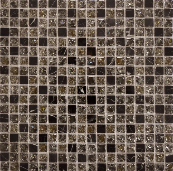 QSG-014-15/8 Настенная Мозаика камень+стекло Серо-коричневый 30.5х30.5х0.8 