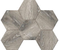 Mosaic/DA03_NS/25x28.5x10/Hexagon Декор Daintree DA03 Dark Grey Hexagon Неполированная