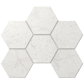 Mosaic/MA01_NS/25x28.5x10/Hexagon Декор Marmulla MA01 Grey Hexagon Неполированная 25x28.5