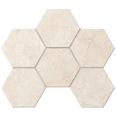 Mosaic/MA02_NS/25x28.5x10/Hexagon Декор Marmulla MA02 Light Beige Hexagon Неполированная 25x28.5
