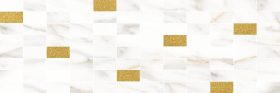 MM60157 Декор Aragon Мозаичный белый золото