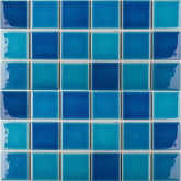 LWWB84555 Мозаика Homework Crackle Blue Mixed Glossy 30.6x30.6