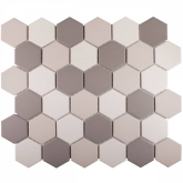 JMT55221 Мозаика Homework Hexagon small Grey Mix Antislip