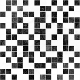Мозаика Crystal Черно-белая 30x30