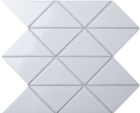 CZG241B-B Мозаика Homework Triangolo White Zip Glossy 26.2x26.2