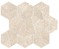 A7CU Мозаика Boost Stone Ivory Mosaico Hex 25x28.5