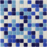 STP-BL027 Мозаика Steppa Синий стекло (25х25) 31.7x31.7